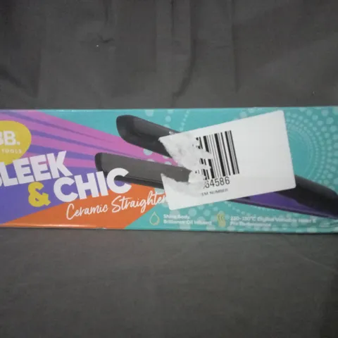 BOXED SLEEK&CHIC CERAMIC STRAIGHTENER