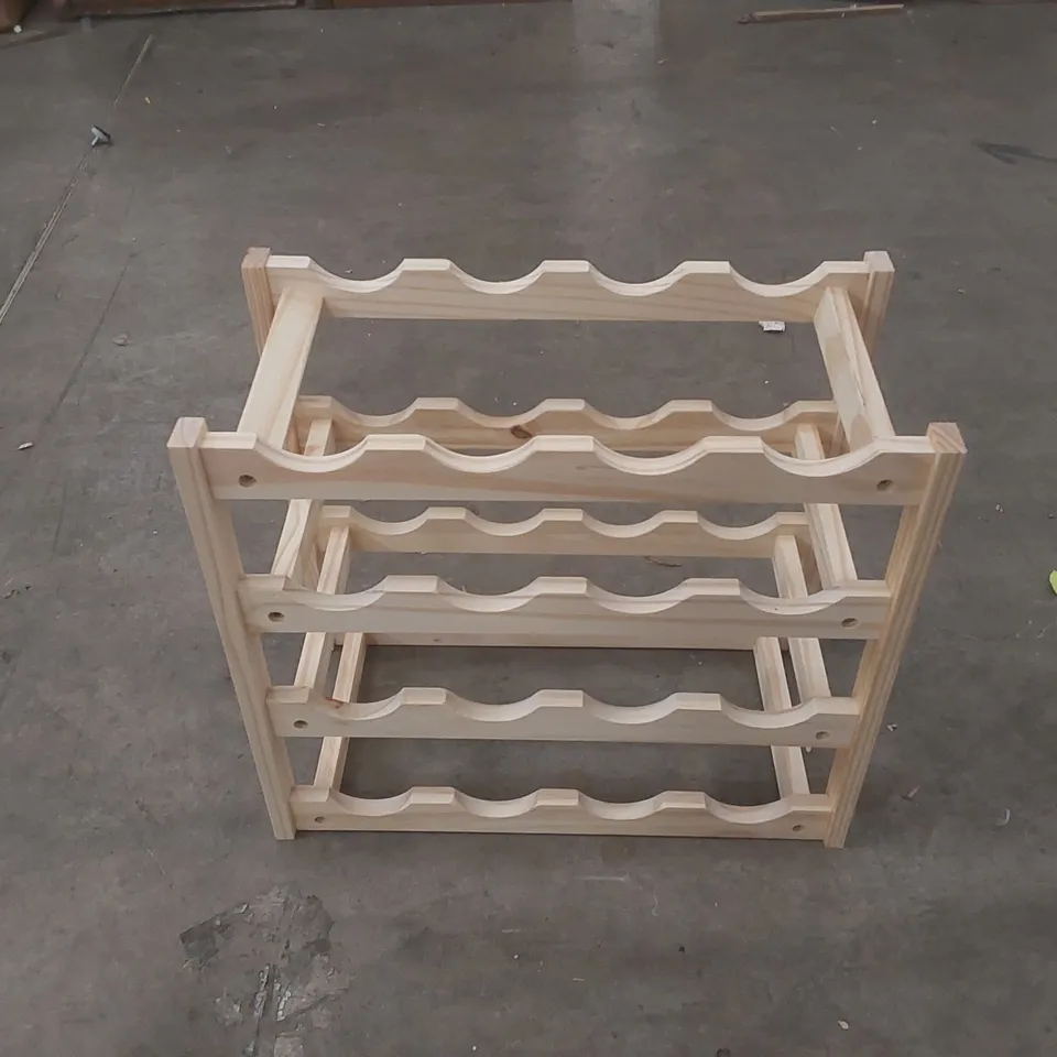 WOODEN 4-TIER WINE RACK