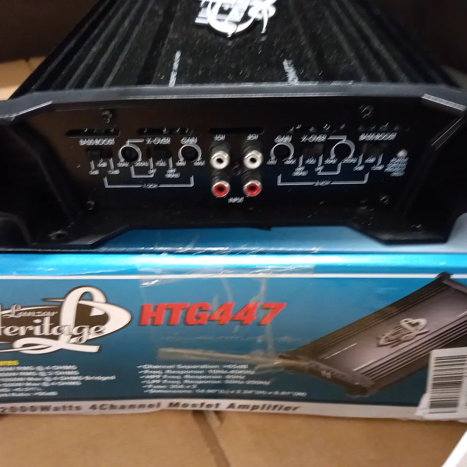 LANZAR HERITAGE HTG447 2000 WATTS 4-CHANNEL MOSFET AMPLIFIER