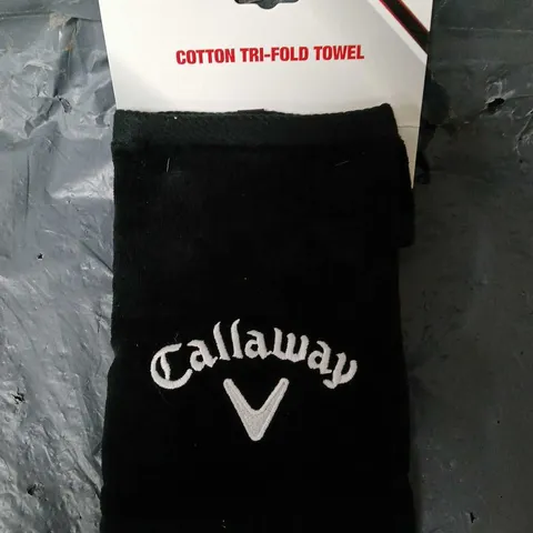 CALLAWAY TRI-FOLD TOWEL IN BLACK