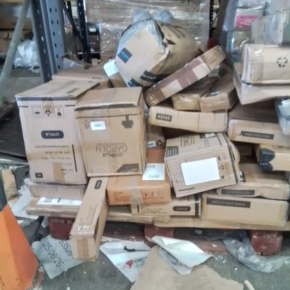 PALLET OF OYPLA FLATPACKED PRODUCTS AND ITEMS