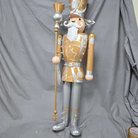 INLIT GIANT NUTCRACKER GOLD/SILVER - COLLECTION ONLY 