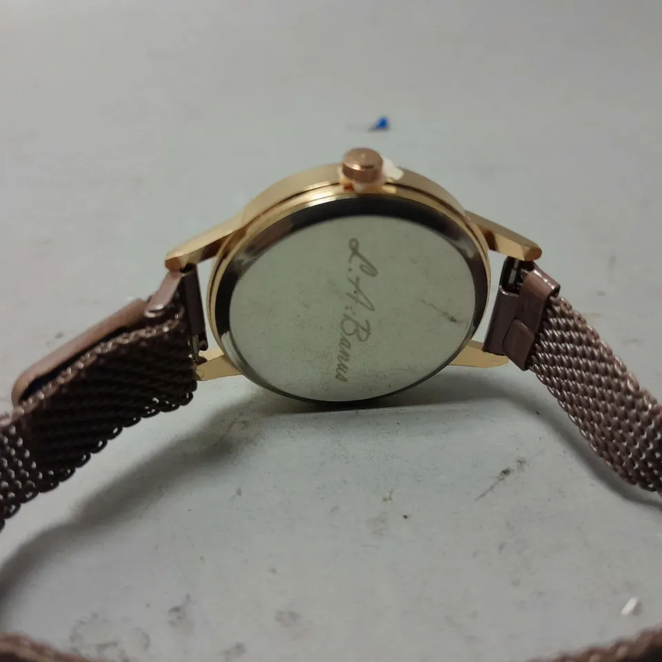 LADIES LA BANUS WATCH – CHAIN LINK METAL STRAP – MAGNETIC CLASP