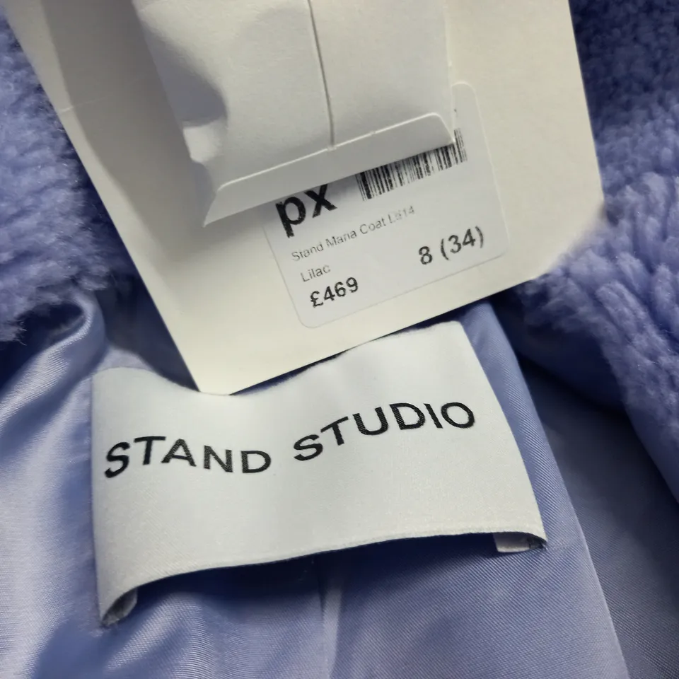 STAND STUDIO MARIA COAT IN LILAC - 8(34)