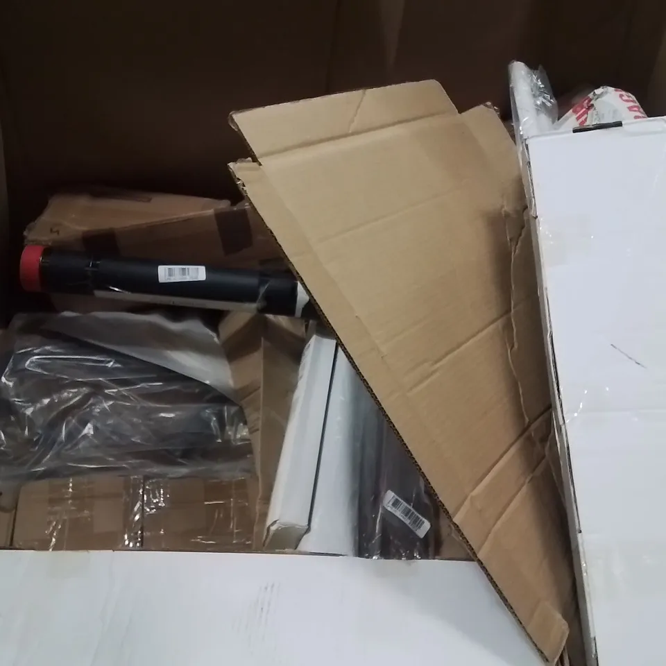 PALLET OF ASSORTED HOUSEHOLD GOODS AND PRODUCTS TO INCLUDE;PILOT GAMES MACHINE,ELECTRIC FLOOR HEATING SYSTEM,PRESENTATION BOARD