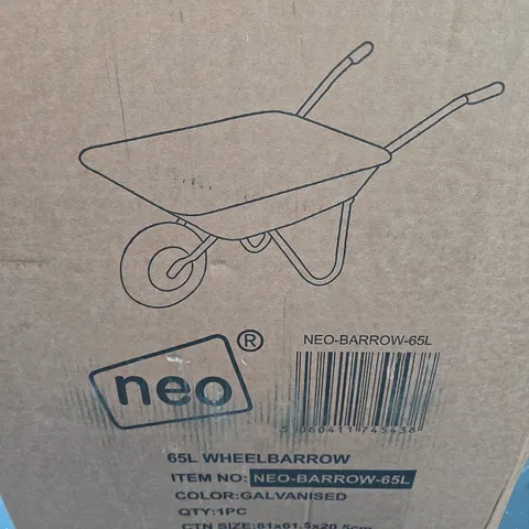 BOXED NEO 65L WHEELBARROW - COLLECTION ONLY