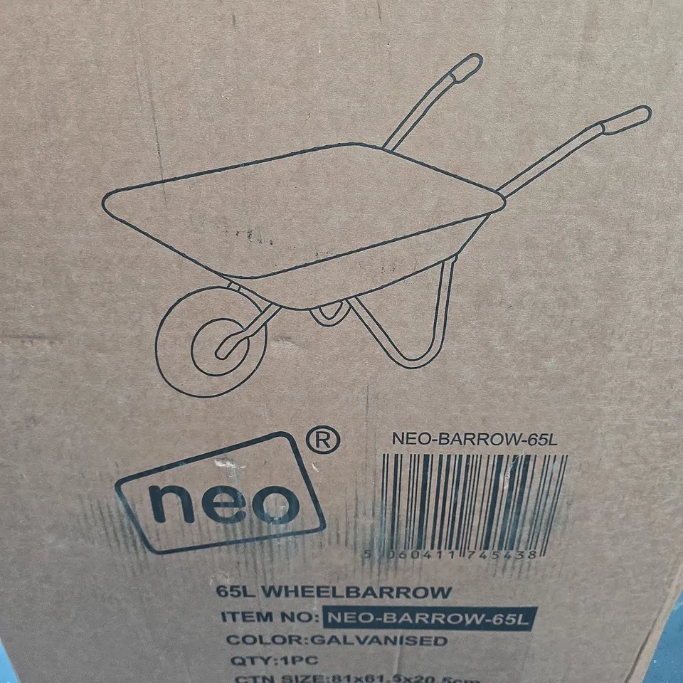 BOXED NEO 65L WHEELBARROW - COLLECTION ONLY