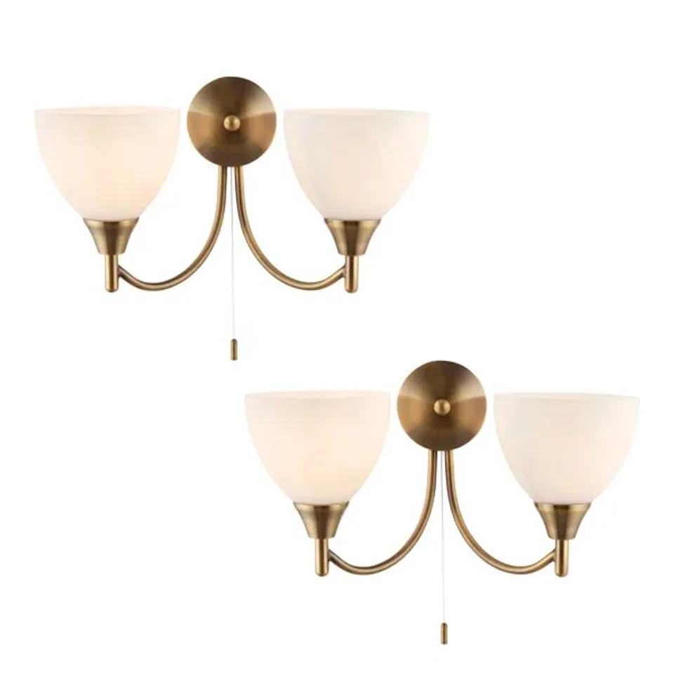 BOXED BARIUM ARMED SCONCE - SET OF 2 (1 BOX)