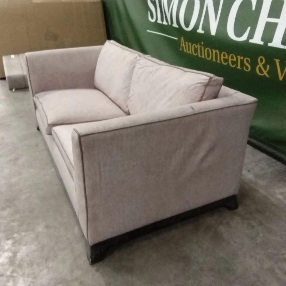 QUALITY DESIGNER MOCHA FABRIC 3 SEATER SOFA