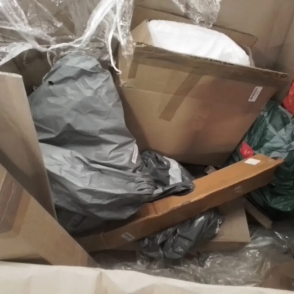 PALLET OF ASSORTED ITEMS INCLUDING DEHUMIDIFIER, MIG WELDER, ROLLER BLIND, KITCHEN KNIFE 