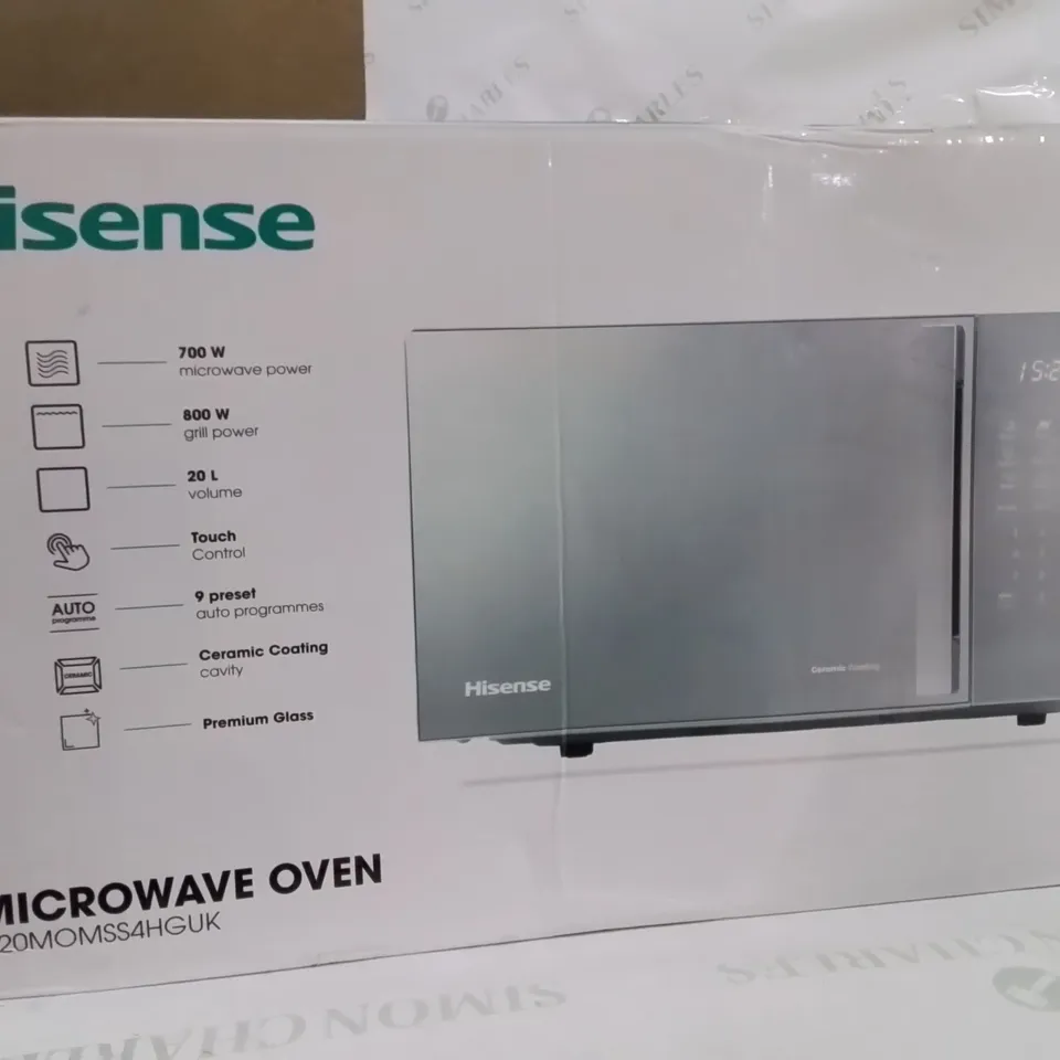 BOXED HISENSE MICROWAVE OVEN 