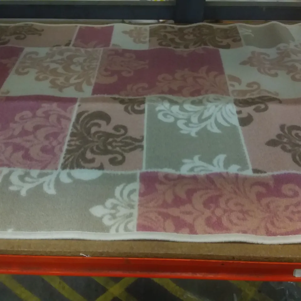 EVISIMO PINK AND GREY RUG 