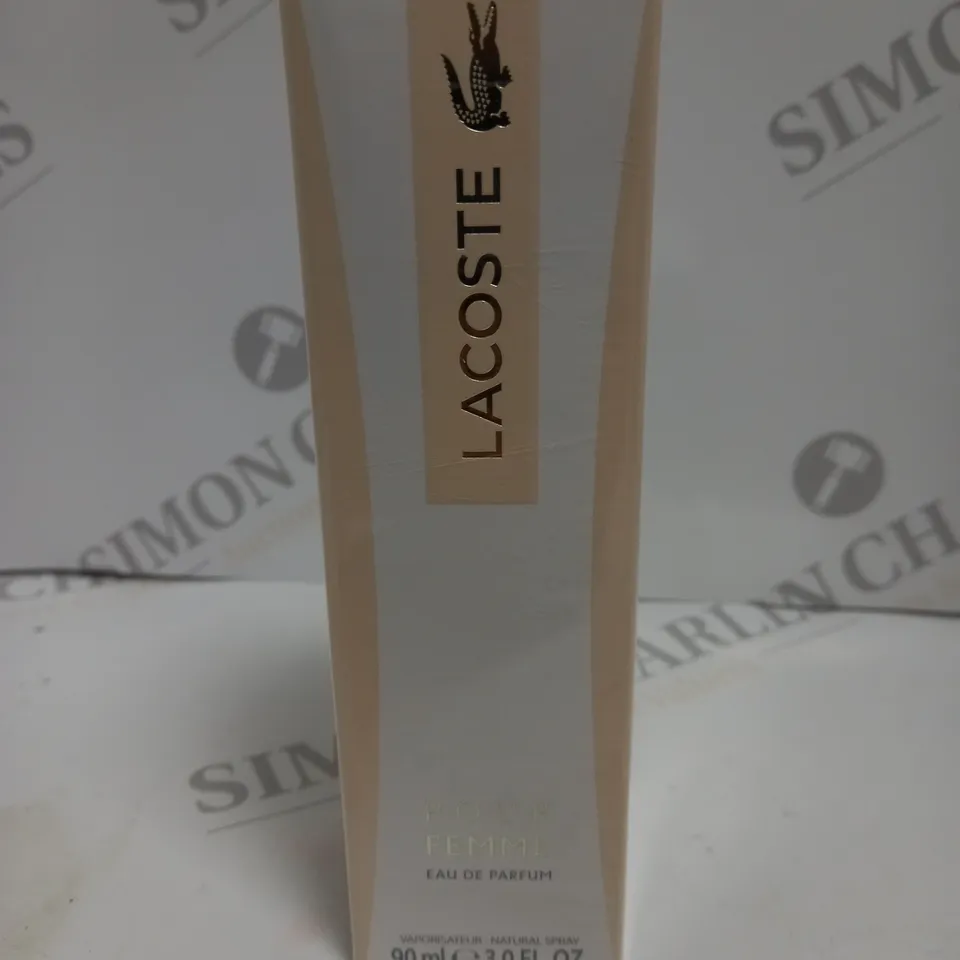 BOXED AND SEALED LACOSTE POUR FEMME EAU DE PARFUM 90ML 
