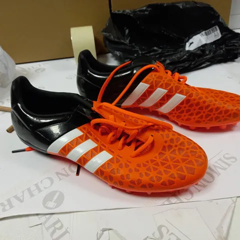 ADIDAS FOOTBALL BLACK & ORANGE SHOES