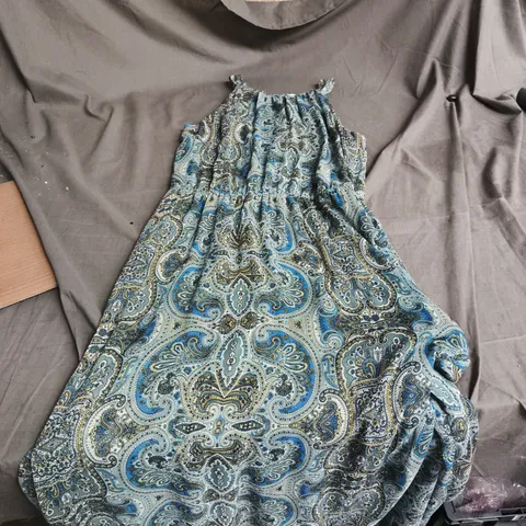 RESERVED WOMEN'S DRESS – UK 12 – BLUE PAISLEY PRINT