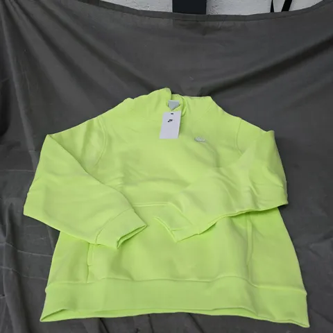NIKE KIDS HOODIE IN NEON YELLOW SIZE L