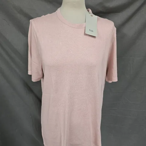 FOLK SOFT TEE IN DUSKY PINK SIZE M