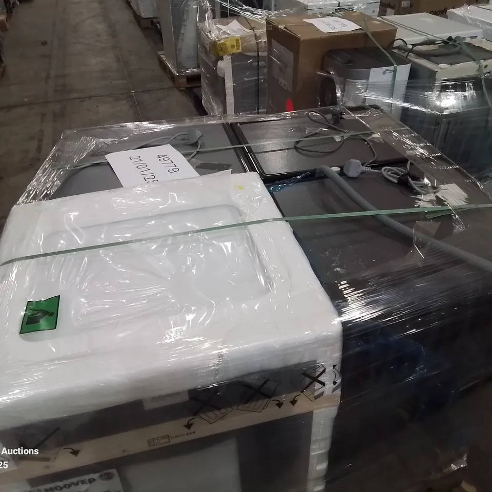 PALLET OF APPROXIMATELY 4 UNPROCESSED RAW RETURN WHITE GOODS TO INCLUDE;