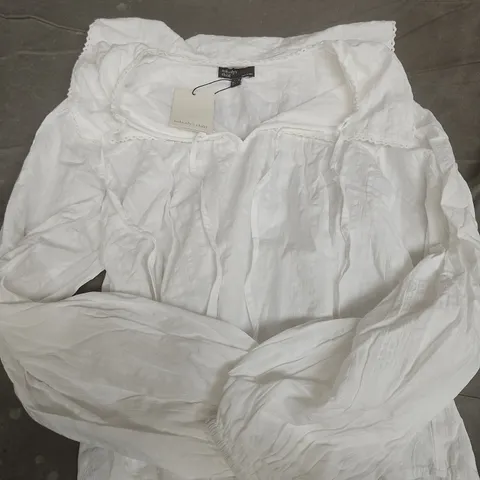 NOBODY'S CHILD WHITE BLOUSE, UK 12