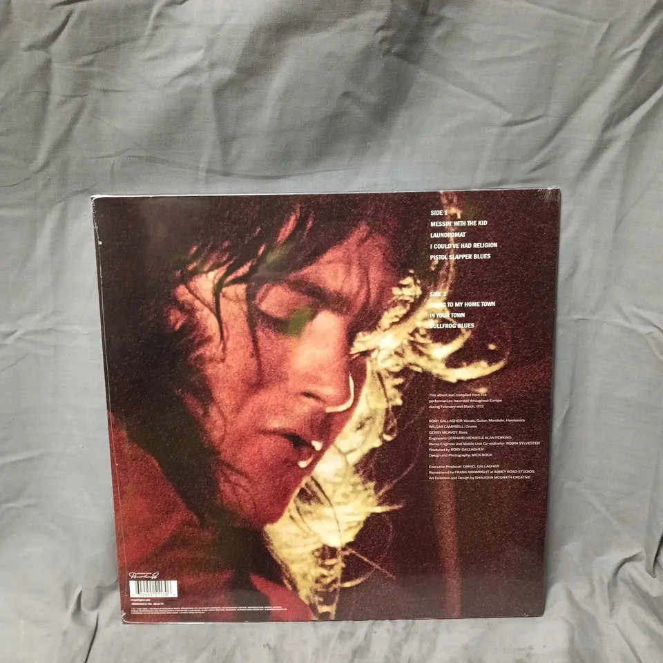 SEALED RORY GALLAGHER – LIVE! IN EUROPE (THE 1921 CENTENARY EDITION , LIMITED COLOUR VINYL, 180G)