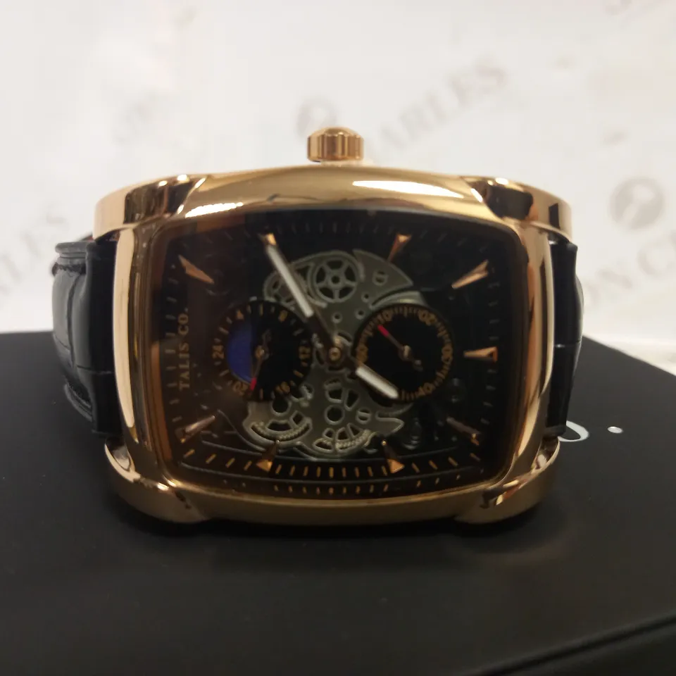 TALIS CO TWO TONE LEATHER STRAP WATCH RRP £550