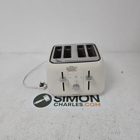 KENWOOD 4-SLICE TOASTER - WHITE WITH CHROME TRIM