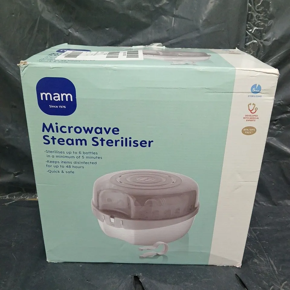 MAM MICROWAVE STEAM STERILISER GREY
