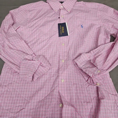 POLO RALPH LAUREN LONG SLEEVE SHIRT - SIZE M