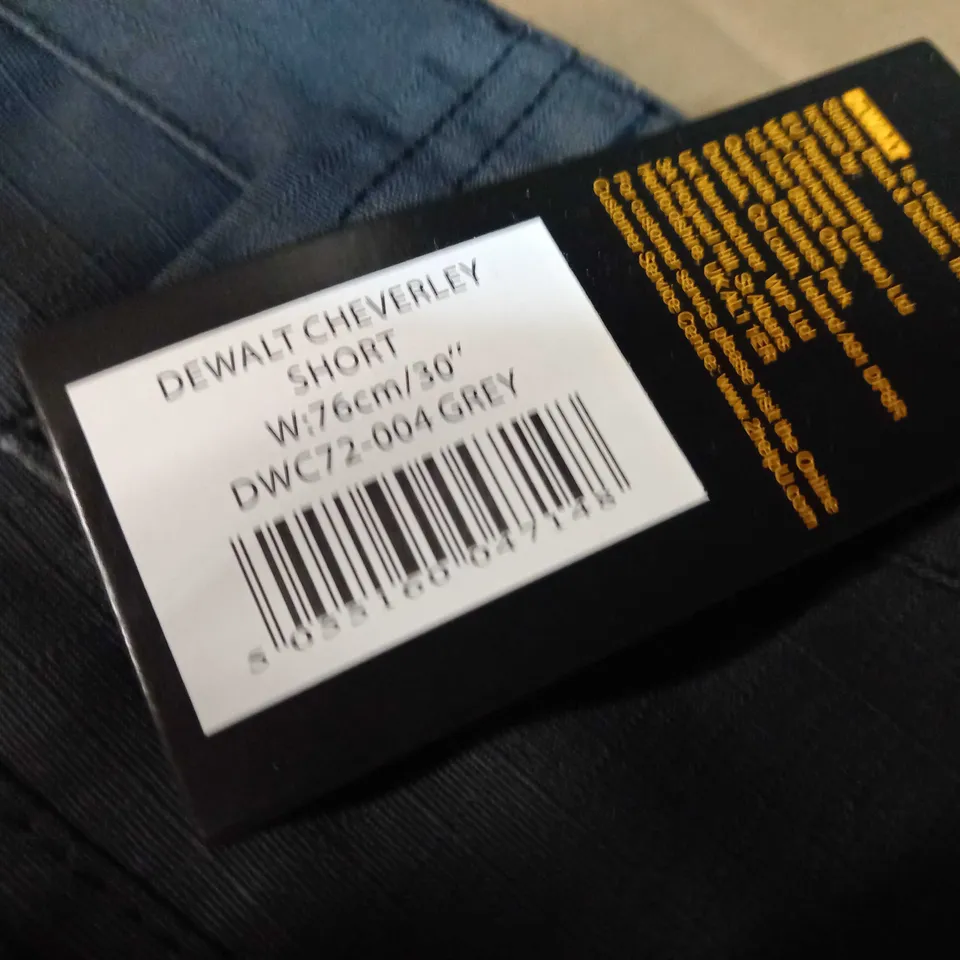 DEWALT GREY CHEVERLEY WORK SHORTS - SIZE W76