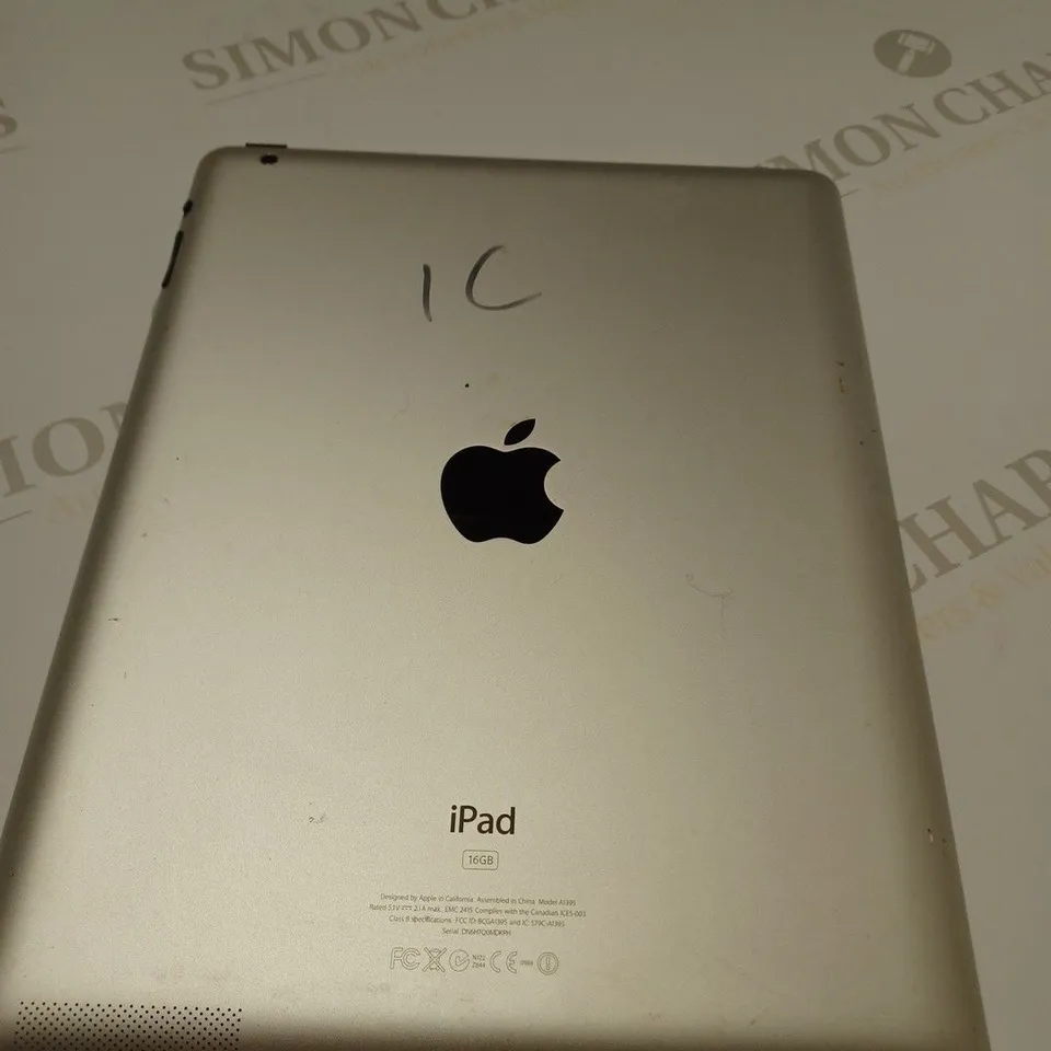 APPLE IPAD 16GB MODEL A1395