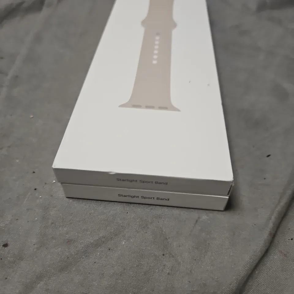 APPLE WATCH SPORT BAND – STARLIGHT, 41MM/45MM, STAINLESS STEEL PIN, BOXED ,BOX OF 2 