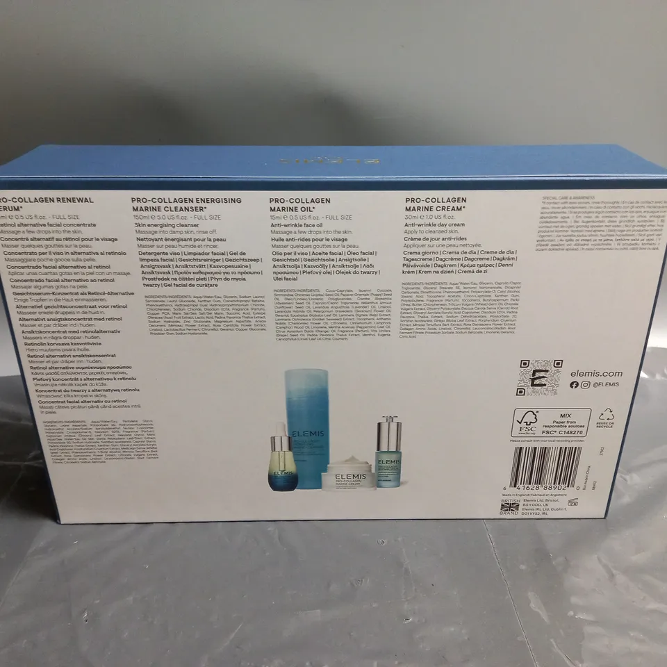 ELEMIS AGE DEFYING BESTSELLERS SET INLCUDING PRO-COLLAGEN MARINE CREAM (30ML), PRO-COLLAGEN MARINE OIL (15ML), PRO-COLLAGEN ENERGISING MARINE CLEANSER (150ML), ETC. 