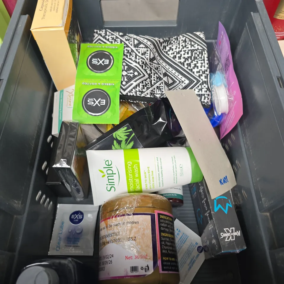 APPROXIMATEY 20 HEALTH AND BEAUTY PRODUCTS TO INCLUDE - SHAMPOO'S, CONDOMS AND CLEANSING PADS