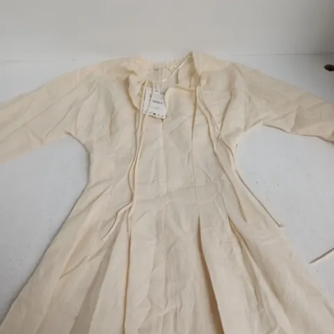 ZARA WOMAN BEIGE DRESS, XS – TAG ATTACHED 