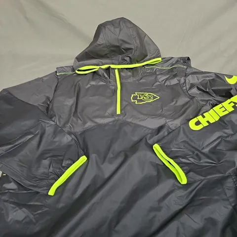 KANSAS CITY CHEIFS FULL ZIP LIGHTWEIGHT COAT SIZE M