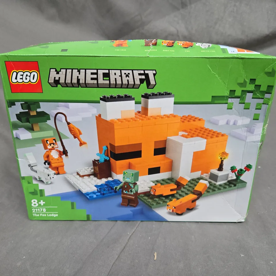 BOXED LEGO MINECRAFT 21178 THE FOX LODGE RRP £30