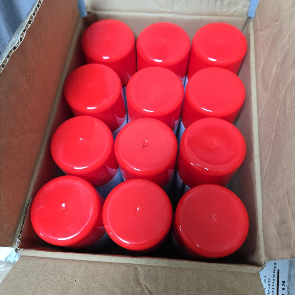 BOX OF APPROXIMATELY 12 X KLARUS AIR CONDITIONING DISINFECTANT SPRAY-EXPIRY DATE 2022-NO BRANDING LABEL ON BOTTLES