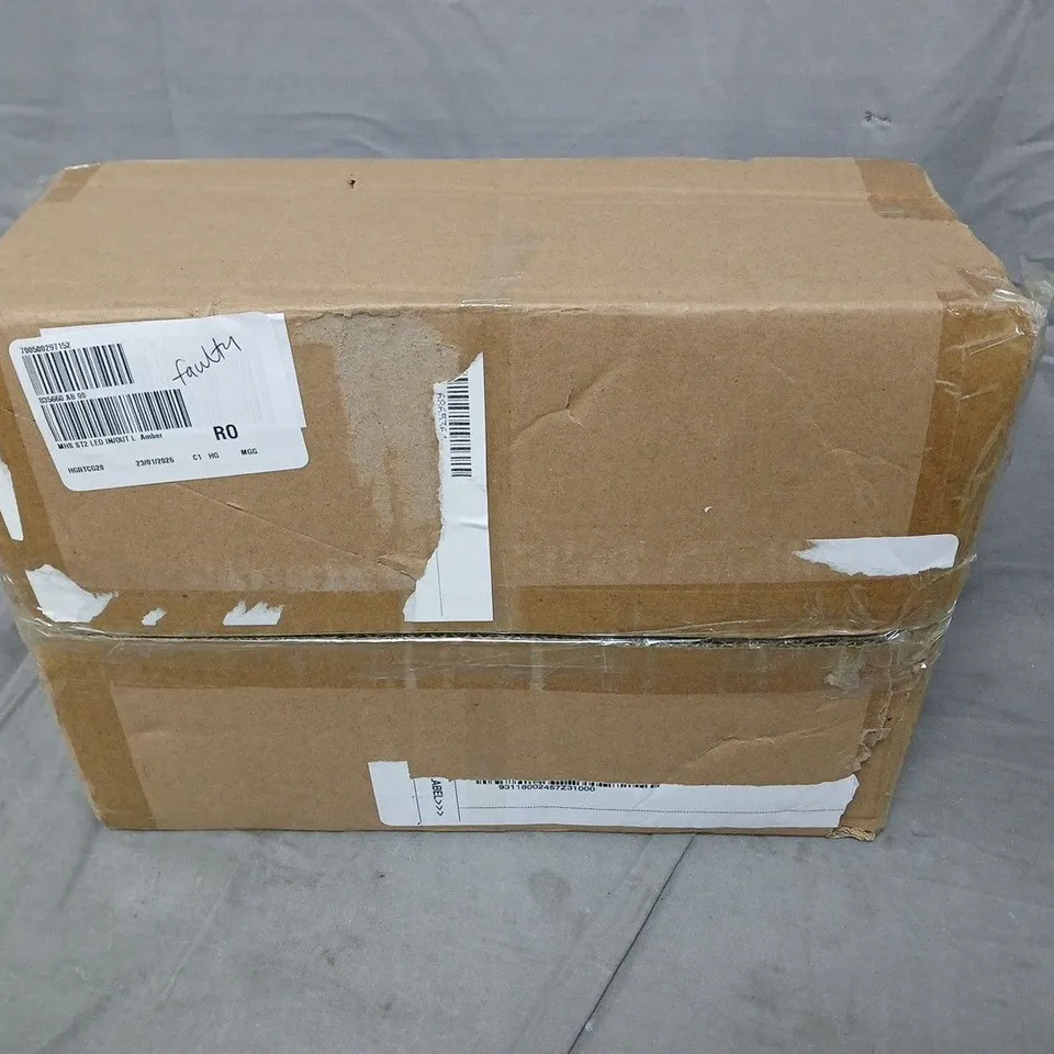 HOME STORIES SET OF 2 LED INDOOR / OUTDOOR LANTERN IN AMBER