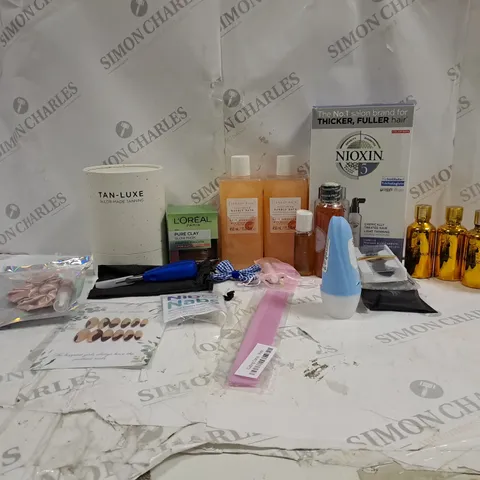 BOX OF 20 ASSORTED ITEMS TO INCLUDE CQ BEAUTY, SURE, LOREAL ETC