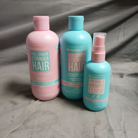 HAIRBURST FOR LONGER STRONGER HAIR SET – 3-PIECE SHAMPOO, CONDITIONER AND ELIXIR SPRAY