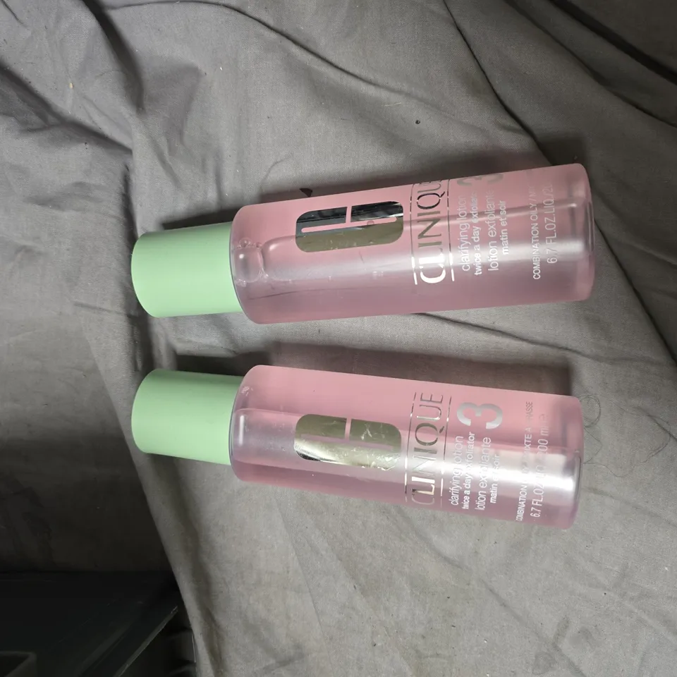 ASSORTED HEALTH & BEAUTY ITEMS INCL. CLINIQUE CLARIFYING LOTION 3 AND ALL CURL CONDITIONER