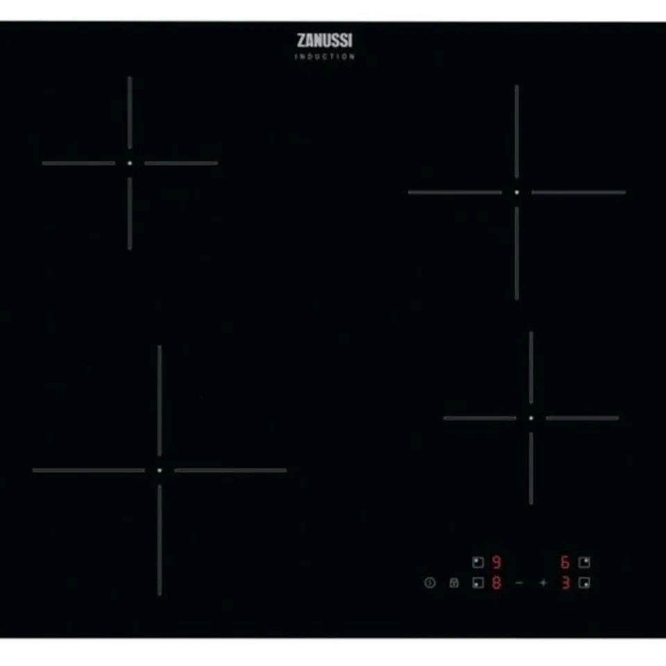 ZANUSSI ZIBN641K 59CM ELECTRIC INDUCTION HOB DIGITAL LED DISPLAY BLACK GLASS