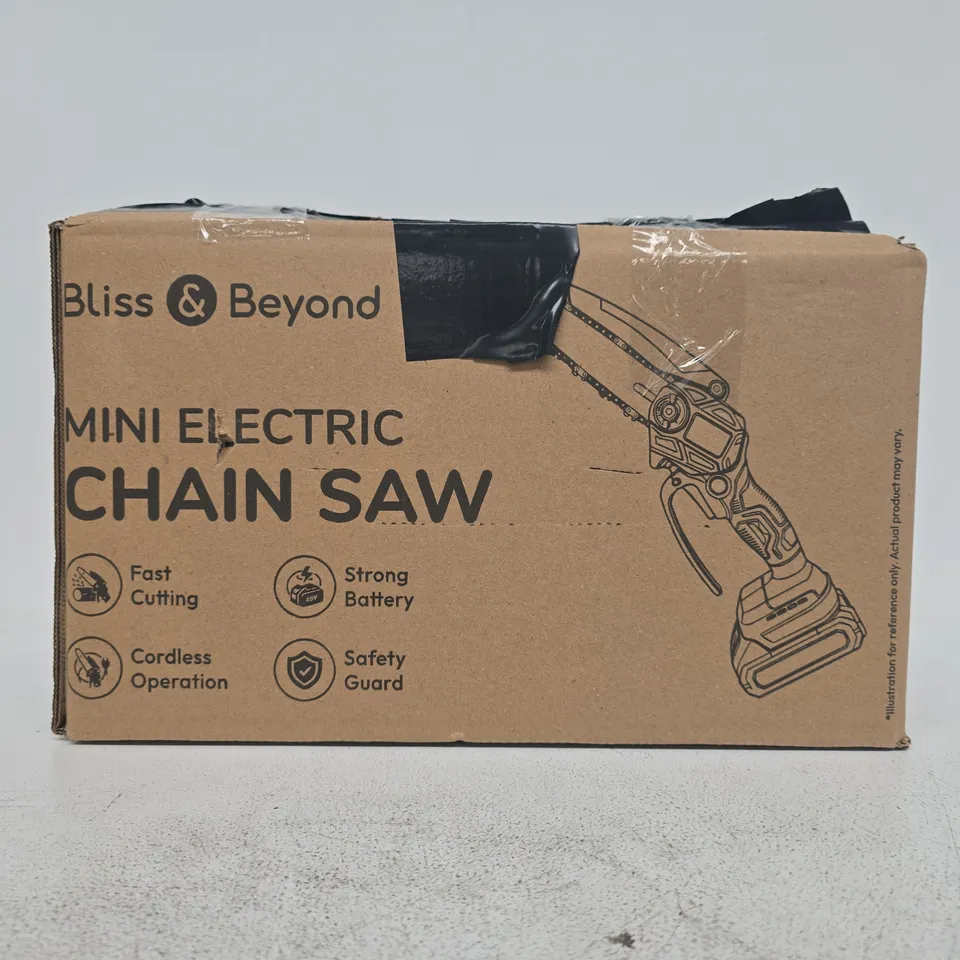 BOXED BLISS & BEYOND MINI ELECTRIC CHAIN SAW