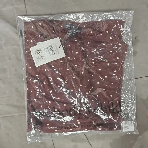 BAGGED NOBODY'S CHILD VS SPOT TOP IN BROWN SIZE UK 12