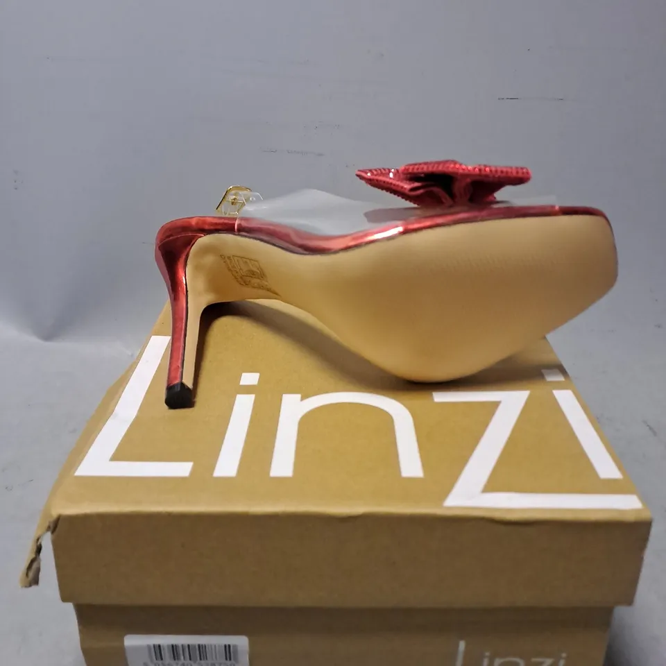 BOXED LINZI HIGH HEEL RED DIVINE 5 - SIZE 5 