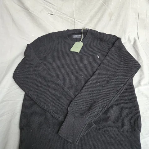 ALLSAINTS KNIT SWEATER IN BLACK SIZE S