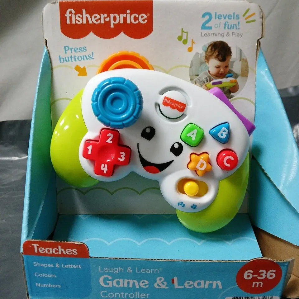 FISHER-PRICE GAME & LEARN CONTROLLER – BABY TOY FOR 6–36 MONTHS (BOXED)
