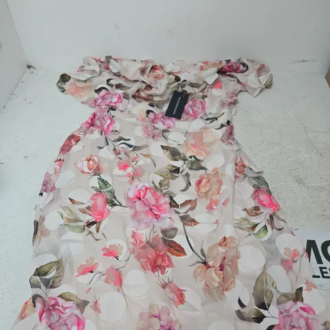 KALEIDOSCOPE FLORAL PRINT MIDI DRESS - 14