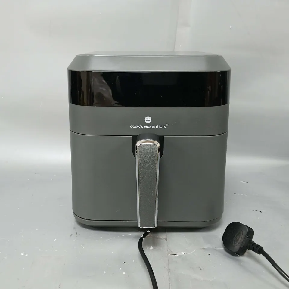BOXED COOK'S ESSENTIALS 5.8L AIR FRYER IN SLATE GREY