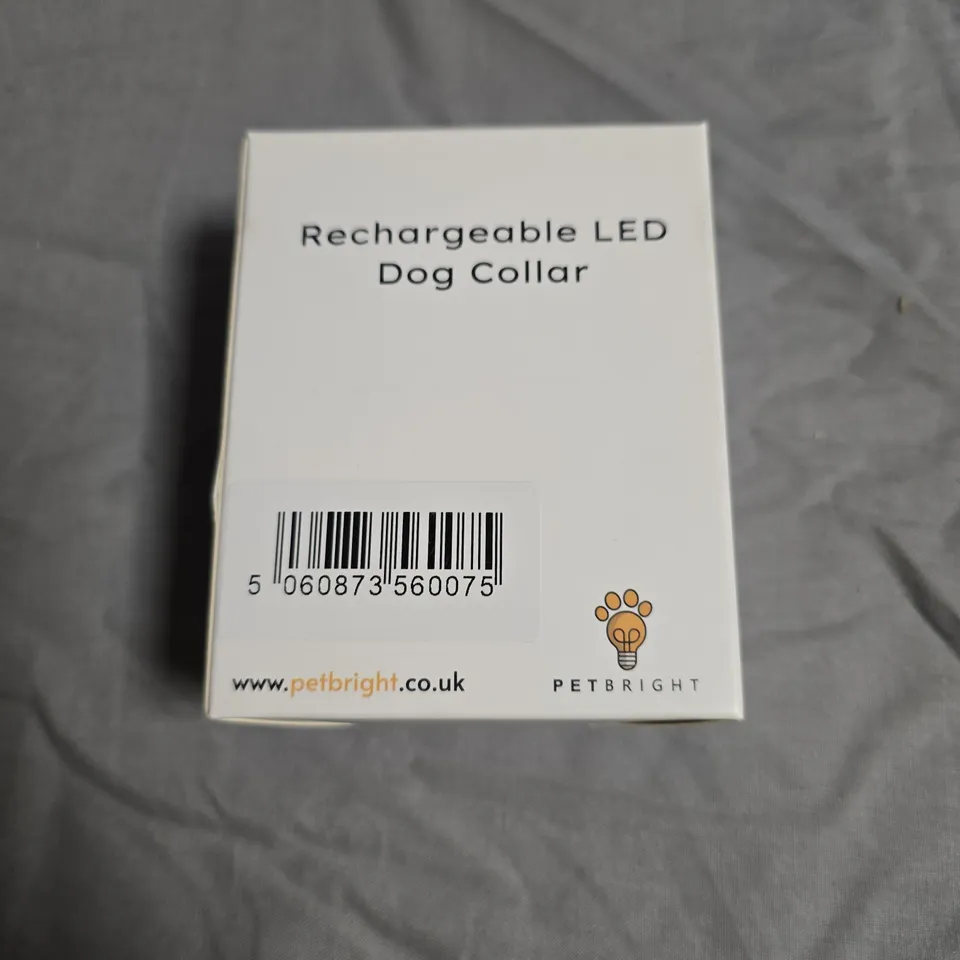 APPROXIMATELY 20 PETBRIGHT RECHARGEABLE LED DOG COLLAR – NEON GREEN REFLECTIVE STRAP